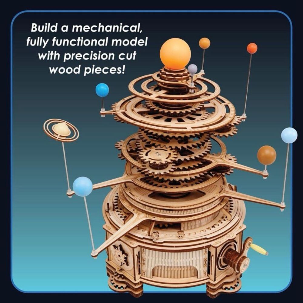 *NIB* MindWare Gearjits: Solar System – Wooden 3D Building Puzzle for Teens - Picture 3 of 9